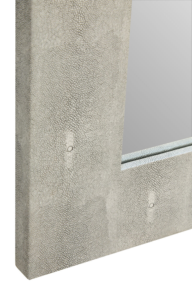 Cardona Grey Shagreen Effect Wall Mirror