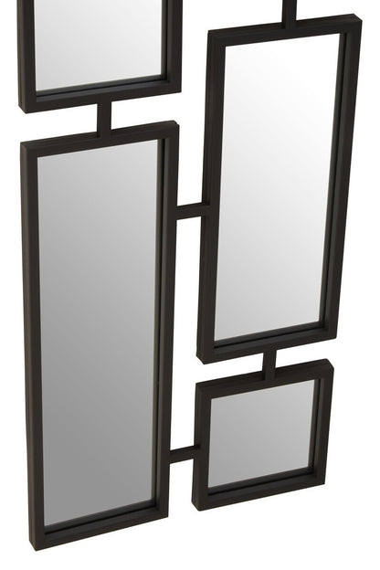 Beauly Black Multi Frame Wall Mirror