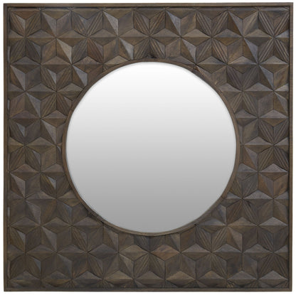 Solana Grey Wash Mango Wood Wall Mirror