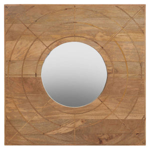 Mango Wood Square Wall Mirror | Sona