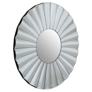 Jade Round Silver Wall Mirror