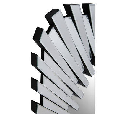 Jade Silver Sunburst Wall Mirror