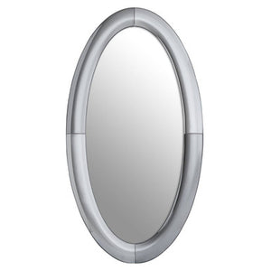 Josie Silver Oval Wall Mirror