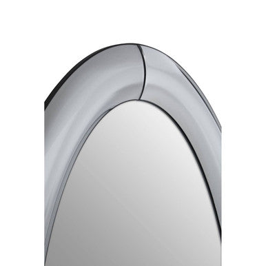 Josie Silver Oval Wall Mirror - Image 4