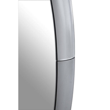Josie Silver Oval Wall Mirror - Image 5