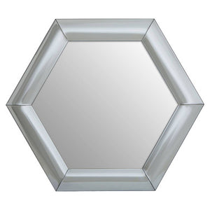 Silver Hexagon Wall Mirror | Josie