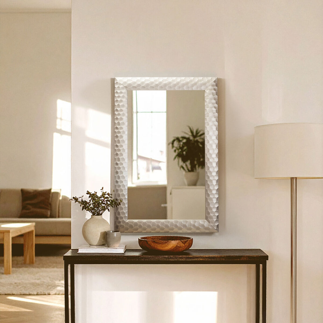 Ludlow Wall Mirror With Silver Frame