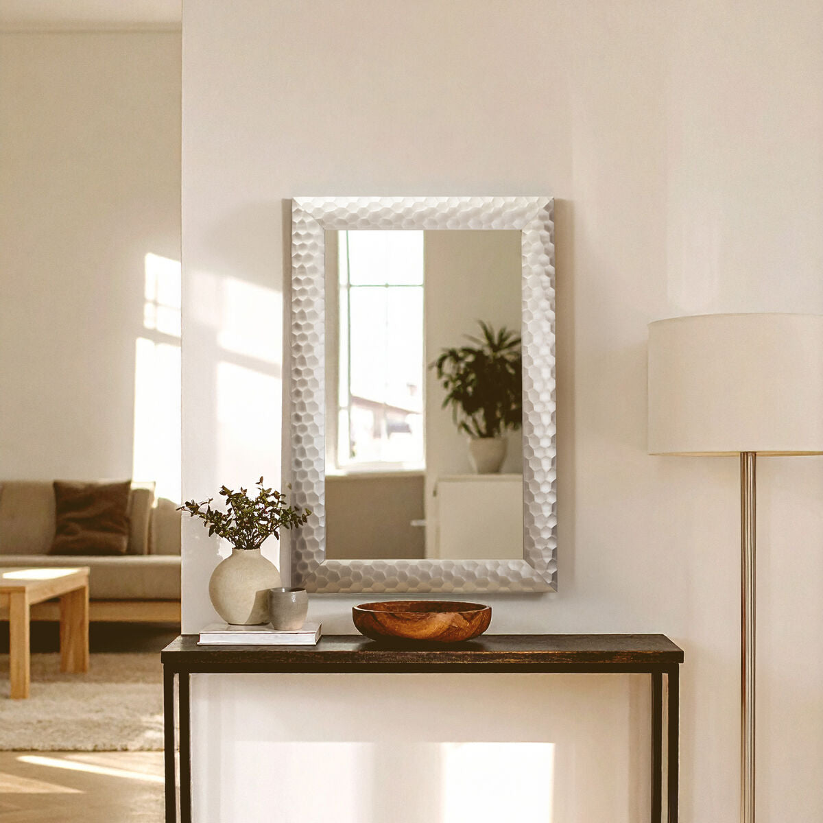 Ludlow Wall Mirror With Silver Frame