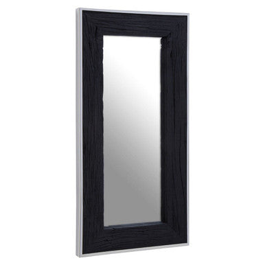Kerala Black Rectangular Wall Mirror