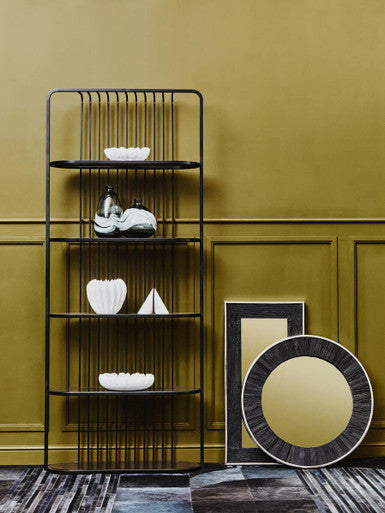 Kerala Black Round Wall Mirror - Image 3