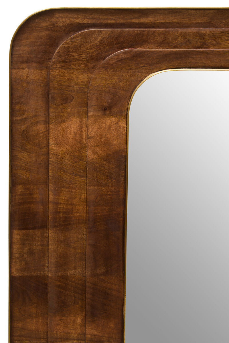 Sangar Mango Wood Carved Wall Mirror