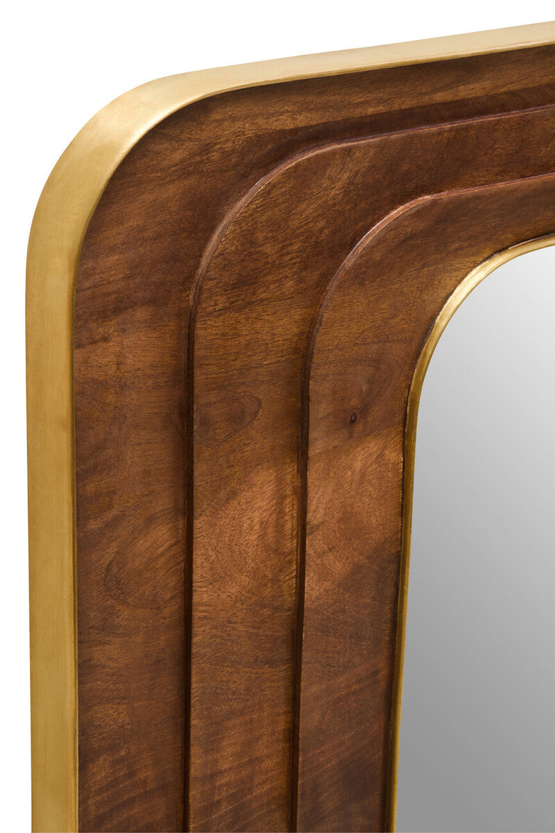 Sangar Mango Wood Carved Wall Mirror