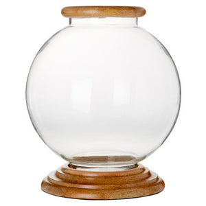 Hampstead Hurricane Large Glass Candle Holder.