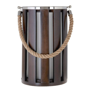 Hampstead Candle Holder with Rope Handle.