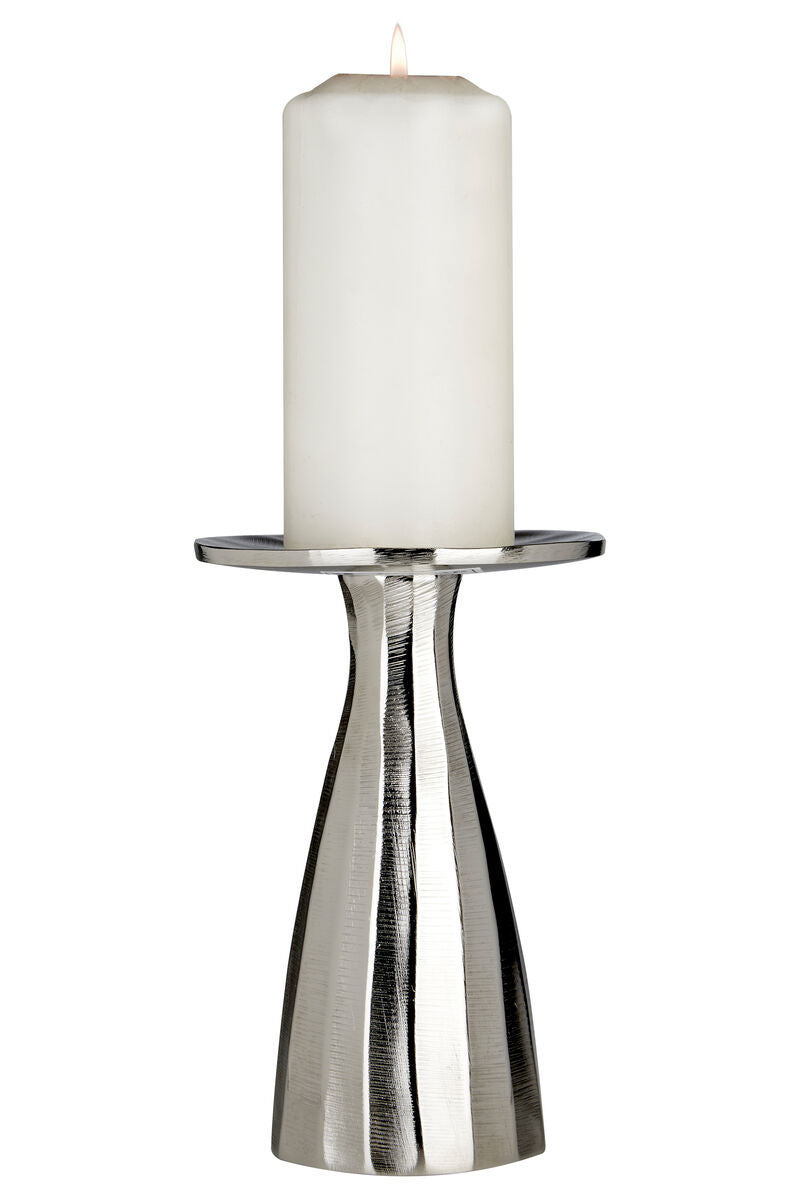 Kensington Townhouse Small Silver Candle Holder