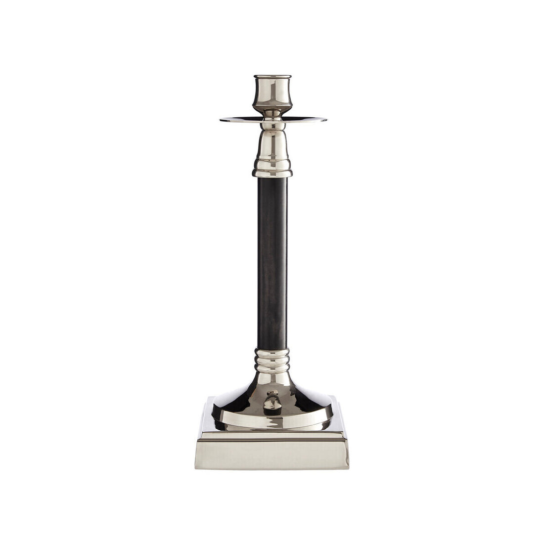 Riya Nickel And Black Finish Candle Holder