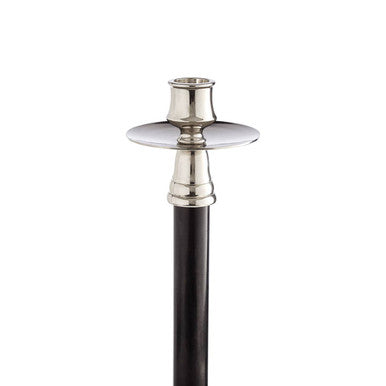 Riya Nickel And Black Finish Candle Holder