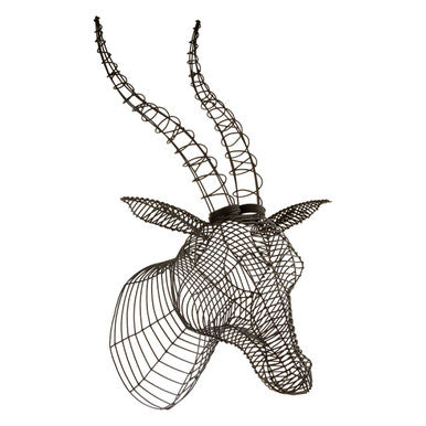 Zania Black Wire Antelope Head - Image 4
