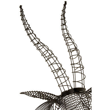 Zania Black Wire Antelope Head - Image 3