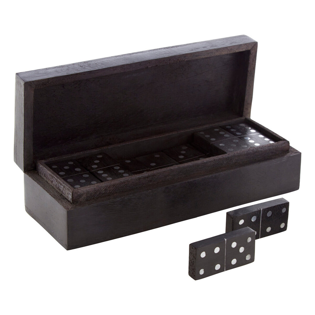 Churchill Games Black Mango Wood Domino Set - Image 4