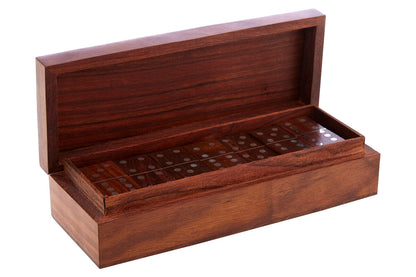 Churchill Games Sheesham Wood Domino Set