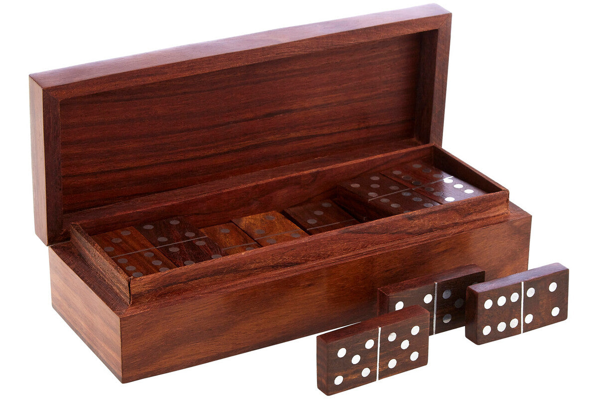 Churchill Games Sheesham Wood Domino Set