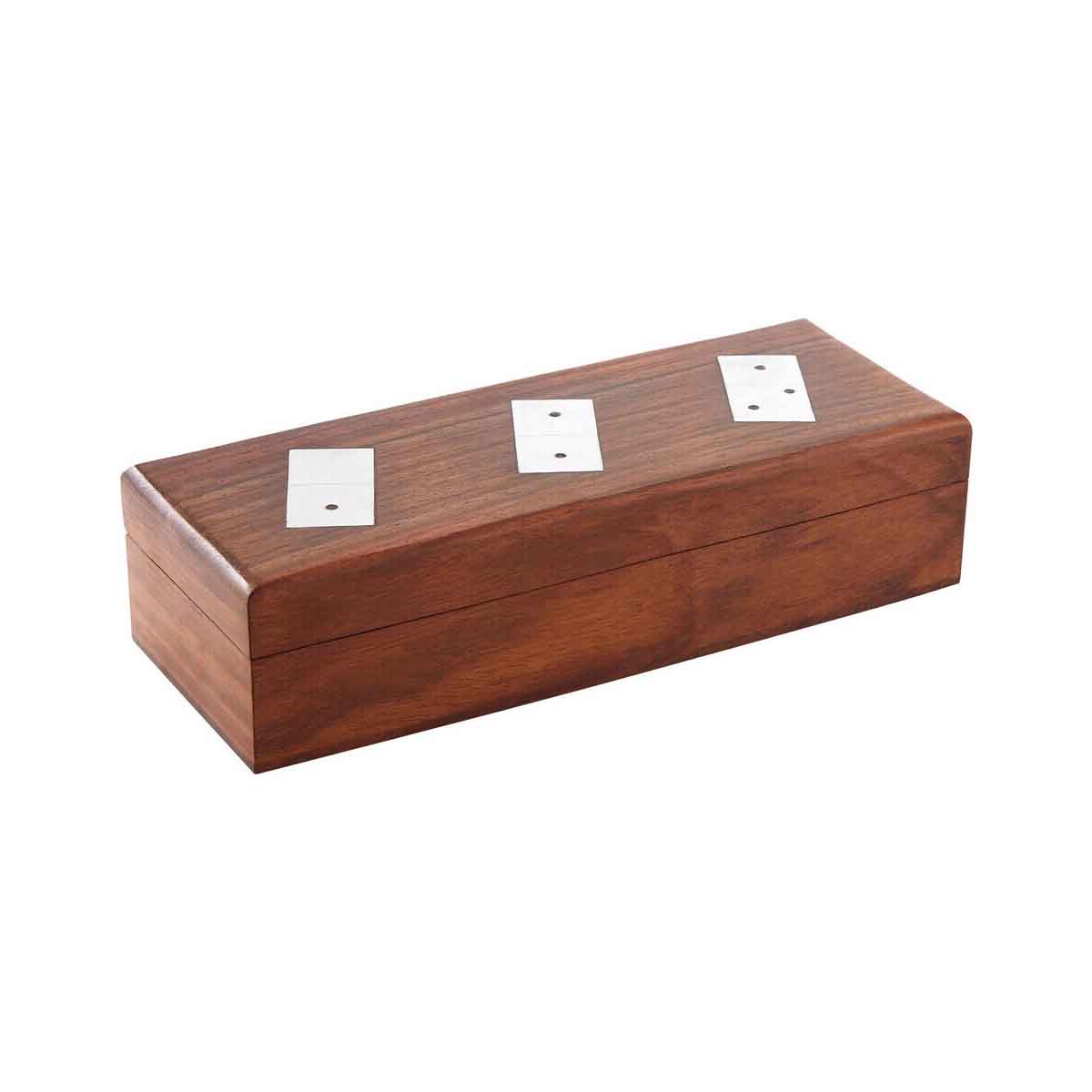 Churchill Games Sheesham Wood Domino Set