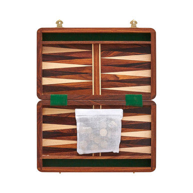 Churchill Games Brown Wood Backgammon Game