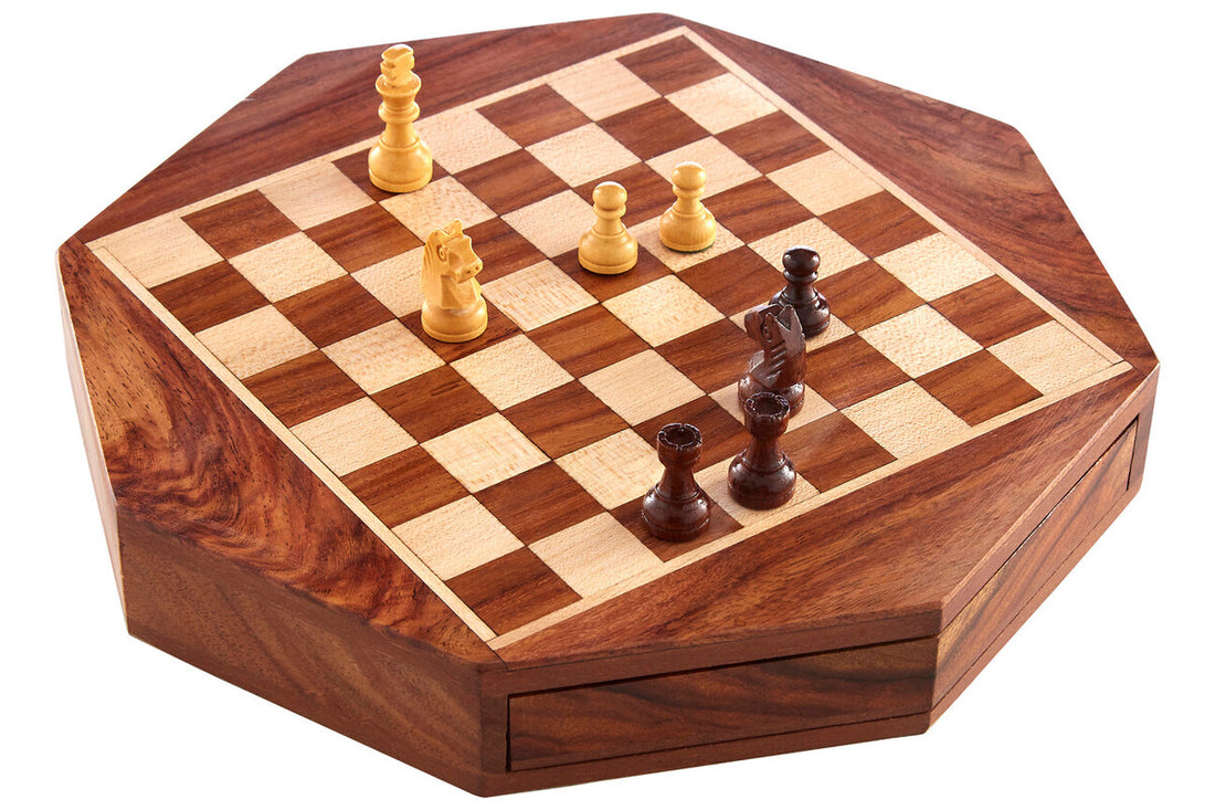 Churchill Games Octagonal Magnetic Chess Game - Image 4