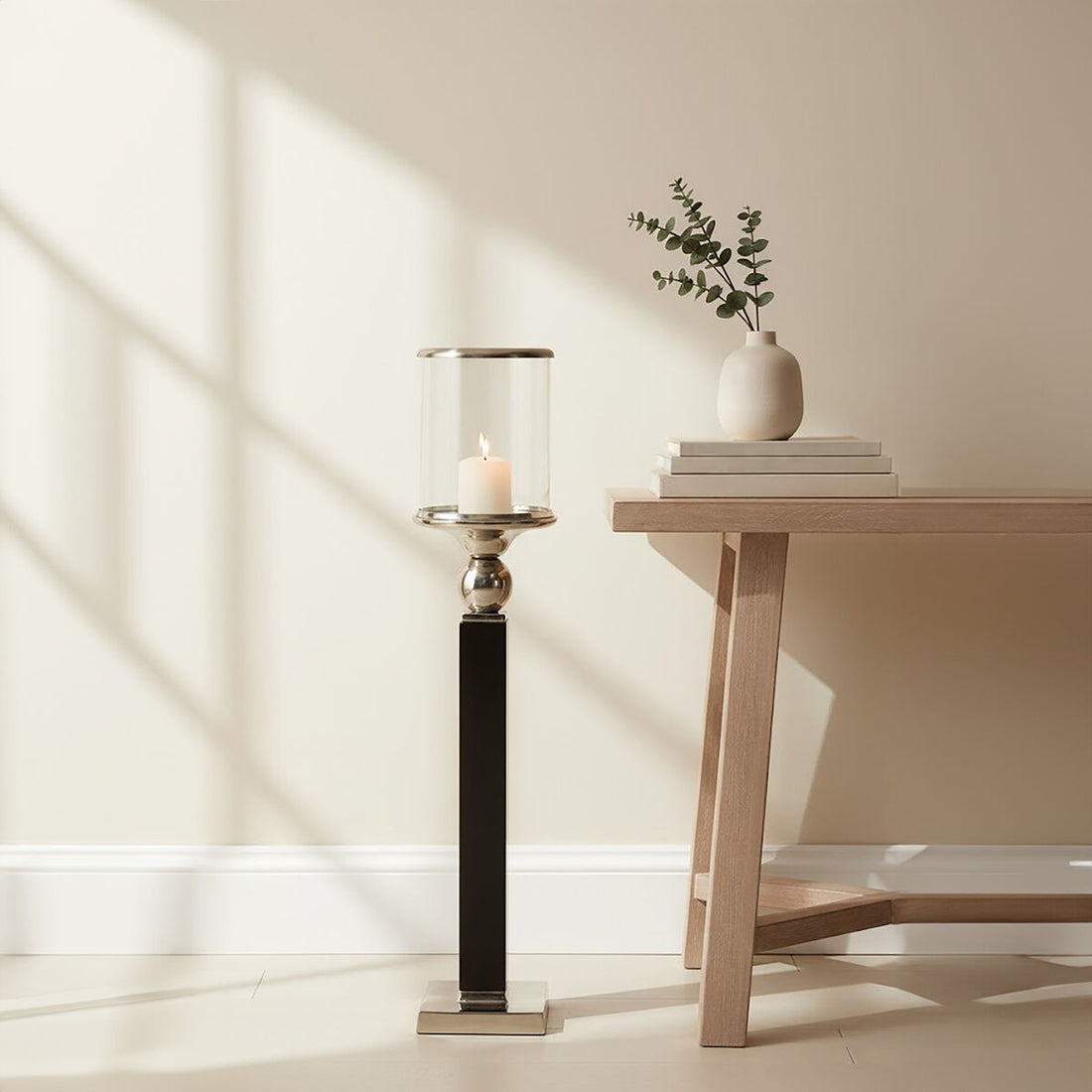 Kensington Townhouse Small Black Candle Holder