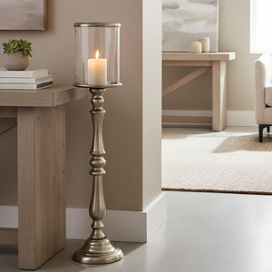 Small Nickel Candle Holder | Kensington Townhouse
