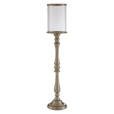 Kensington Townhouse Large Nickel Candle Holder