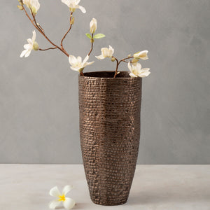 Arya Pewter Finish Large Vase