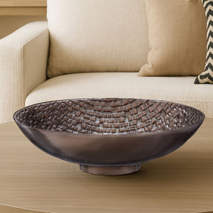 Arya Pewter Finish Decorative Bowl
