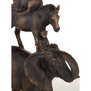 Boho Stacking Animals Sculpture - Image 5