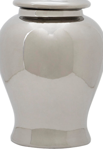 Kensington Townhouse Small Ceramic Silver Jar