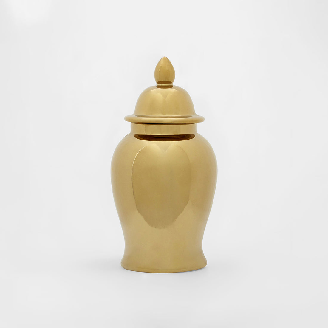 Kensington Townhouse Small Gold Ceramic Jar