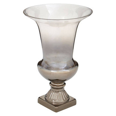 Alexa Ombre Fluted Large Glass Vase