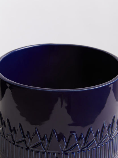 Petra Blue Finish Planter