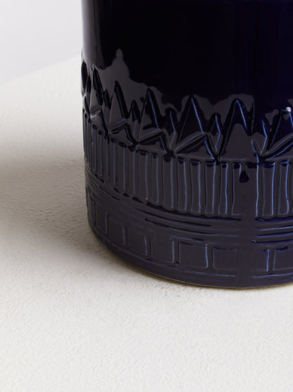 Petra Blue Finish Planter