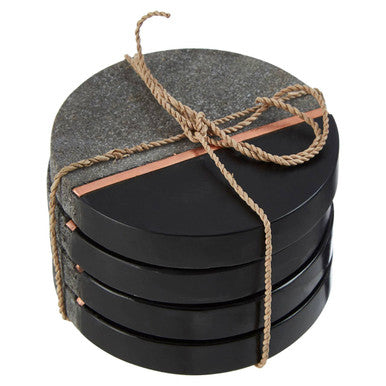 Set Of Four Pedra Lava Stone Coasters