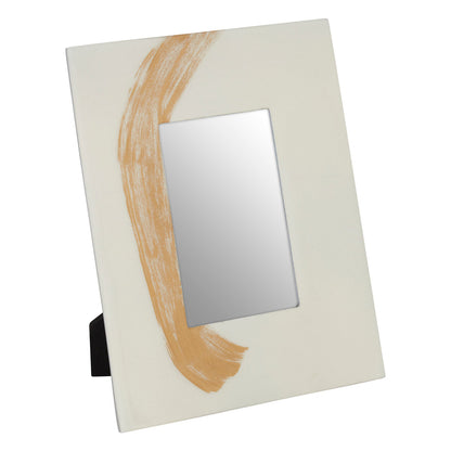 Alma White And Gold Small Photo Frame - Image 6