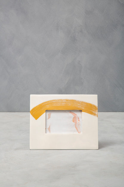 Alma White And Gold Small Photo Frame - Image 3