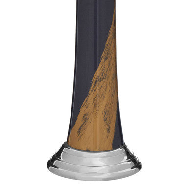 Alma Blue And Gold Candle Holder