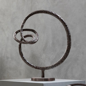 Round Rough Bronze Sculpture | Nexus