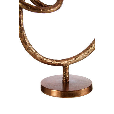 Nexus Round Rough Bronze Sculpture - Image 9