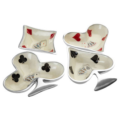 Churchill Set Of 4 Playing Cards Design Bowls