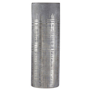 Large Grey and Silver Vase | Embra