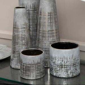 Embra Small Grey Ceramic Planter