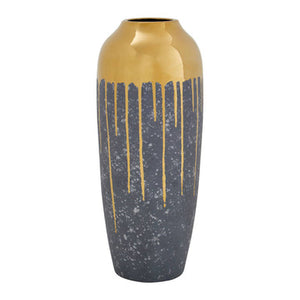 Grey and Gold Large Vase | Cyrus